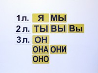 Набор магнитных карточек "Личные местоимения" (фон жёлтый) - fgospostavki.ru - Белогорск