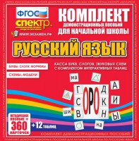 Динамические раздаточные пособия. Русский язык (комплект демонстрационных материалов). Касса букв, слогов, звуковых схем с набором интерактивных таблиц. - fgospostavki.ru - Белогорск