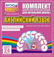 Динамические раздаточные пособия. Английский язык (веера). Английские местоимения, английские предлоги. - fgospostavki.ru - Белогорск
