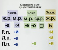 Набор магнитных карточек "Склонение имен существительных" - fgospostavki.ru - Белогорск