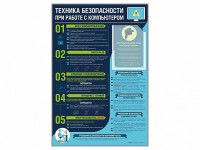 Стенд-уголок "Техника безопасности при работе на компьютере в общеобразовательных учреждениях" - fgospostavki.ru - Белогорск
