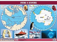 Таблица демонстрационная "Арктика и Антарктика" (винил 100*140) - fgospostavki.ru - Белогорск