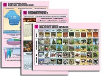 Комплект таблиц по географии "Природа материков и океанов" раздаточные (цветные, ламинированные, А4, 12 штук) - fgospostavki.ru - Белогорск