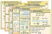 Комплект таблиц по всему курсу "Алгебра и начала анализа" (50 таблиц, А1, полноцветные, ламинированные) - fgospostavki.ru - Белогорск