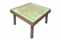 Столик на ножках для рисования песком "Радуга" с подсветкой RGB - fgospostavki.ru - Белогорск