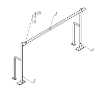 Станок хореографический напольный (1,5 метра, однорядный) - fgospostavki.ru - Белогорск