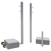 Бадминтонные стойки мобильные (с противовесами, на колесах) - fgospostavki.ru - Белогорск