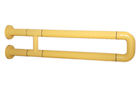 Поручень неоткидной двухопорный с антибактериальным покрытием (желтый) - fgospostavki.ru - Белогорск