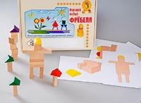 Игровой набор Фребеля "Конструктор деревянный без соединений-3" (Серия "Эксперимент") - fgospostavki.ru - Белогорск