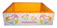 Сухой бассейн "Вообразилия" квадратный с шелкографией - fgospostavki.ru - Белогорск