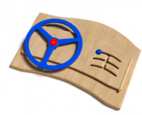 Дидактическая панель с автомобильным рулем - fgospostavki.ru - Белогорск