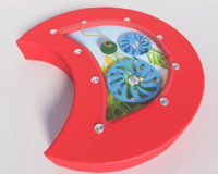 Настенный игровой модуль в виде части гусеницы с весами - fgospostavki.ru - Белогорск