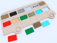 Тактильные разноцветные дощечки «Автобус» - fgospostavki.ru - Белогорск