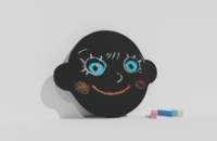 Фигурная грифельная меловая доска на тему эмоций - fgospostavki.ru - Белогорск