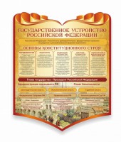 Стенд "Государственное устройство Российской Федерации" Вариант 3 - fgospostavki.ru - Белогорск