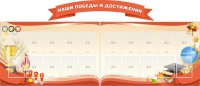 Стенд "Наши победы и достижения" (резной стенд из 3-х частей) - fgospostavki.ru - Белогорск