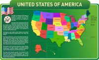 Стенд "United States Of America" - fgospostavki.ru - Белогорск