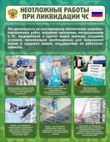 Стенд "Неотложные работы при ликвидации ЧС" - fgospostavki.ru - Белогорск