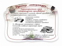 Стенд резной "Характеристика героя литературного произведения" - fgospostavki.ru - Белогорск