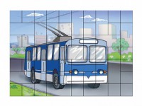 Магнитный пазл "Троллейбус" - fgospostavki.ru - Белогорск