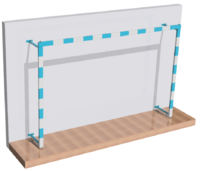Ворота для гандбола и минифутбола трансформируемые (без сетки, на колесиках) - fgospostavki.ru - Белогорск