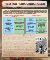 Стенд "1944 год решающих побед" - fgospostavki.ru - Белогорск