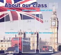 Стенд "About our class" - fgospostavki.ru - Белогорск