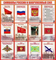 Стенд "Символы России и вооруженных сил" - fgospostavki.ru - Белогорск