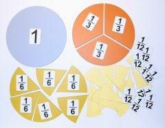 Набор магнитных карточек "Доли и дроби - 3" - fgospostavki.ru - Белогорск