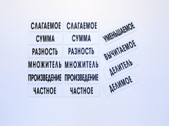 Набор магнитных карточек "Компоненты арифметических действий" - fgospostavki.ru - Белогорск