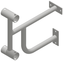 Кронштейн настенный (двухрядный) - fgospostavki.ru - Белогорск