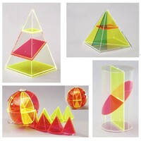 Дополнительный набор прозрачных геометрических тел с сечениями. - fgospostavki.ru - Белогорск