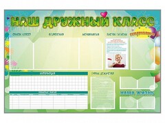 Стенд-уголок магнитно-маркерный "Наш дружный класс" - fgospostavki.ru - Белогорск