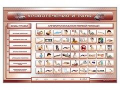 Трехсекционный базовый комплект "Травмы. Кровотечения. Ожоги" для учащихся общеобразовательных учреждений - fgospostavki.ru - Белогорск