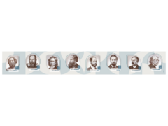 Стенд-лента "Выдающиеся ученые-физики" - fgospostavki.ru - Белогорск