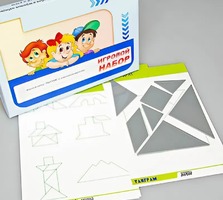 Игровой набор "Танграм" (с комплектом карточек) - fgospostavki.ru - Белогорск