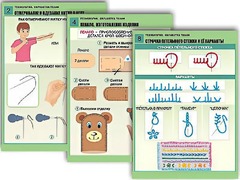 Комплект таблиц "Технология. Обработка ткани" (12 таблиц, А1, ламинированные) - fgospostavki.ru - Белогорск