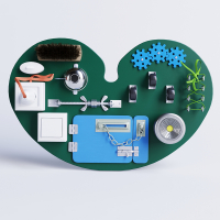 Бизиборд «Зеленое сердце» - fgospostavki.ru - Белогорск