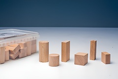 Игровой набор Фребеля "Конструктор" (50 элементов, бук, серия "Красота вокруг нас") - fgospostavki.ru - Белогорск