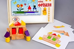 Игровой набор Фребеля "Конструктор деревянный без соединений-4" (Серия "Эксперимент") - fgospostavki.ru - Белогорск