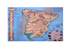 Учебная карта Испания на испанском языке - fgospostavki.ru - Белогорск