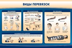 Стенд "Виды перевязок" - fgospostavki.ru - Белогорск