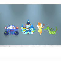 Комплект бизибордов «В сказочном королевстве» 4 в 1 - fgospostavki.ru - Белогорск