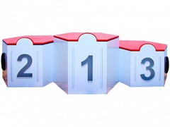 Электрифицированный интерактивный наградной пьедестал "Первый, второй, третий" - fgospostavki.ru - Белогорск