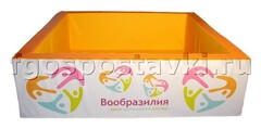 Сухой бассейн "Вообразилия" квадратный с шелкографией - fgospostavki.ru - Белогорск