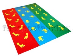 Детский мат "Следочки, ладошки, пяточки, цыпочки" - fgospostavki.ru - Белогорск