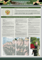 Стенд-уголок "Конституция Российской Федерации и Федеральный закон "О воинской обязанности и военной службе" - fgospostavki.ru - Белогорск