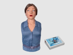 Тренажер-манекен взрослой пострадавшей женщины "Ирина" (голова, торс) для отработки приемов сердечно-легочной реанимации - fgospostavki.ru - Белогорск