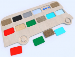 Тактильные разноцветные дощечки «Автобус» - fgospostavki.ru - Белогорск