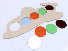 Тактильные разноцветные дощечки «Самолетик» - fgospostavki.ru - Белогорск